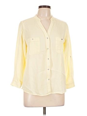 Love Tree 3/4 Sleeve Button-Down Shirt (view 1)