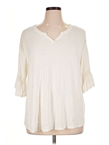 Evri 3/4 Sleeve Top (view 1)