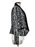 Trouve 100% Polyester Animal Print Silver Blazer Size M - photo 4