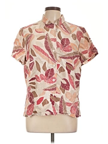 Linden Hill Short Sleeve Silk Top (view 1)