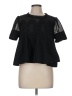 Volcom Black Short Sleeve Blouse Size M - photo 1