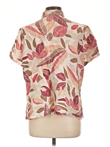 Linden Hill Short Sleeve Silk Top (view 2)