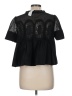 Volcom Black Short Sleeve Blouse Size M - photo 2