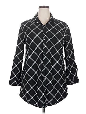 Agnes & Dora 3/4 Sleeve Button-Down Shirt (view 1)