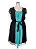 Assorted Brands 100% Polyester Color Block Teal Casual Dress Size 2X - photo 1