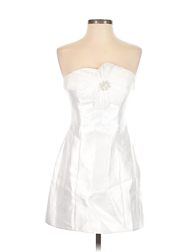 Pre-owned Dessy Collection Cocktail Dress In White