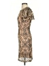 Mystic 100% Polyester Animal Print Tan Cocktail Dress Size S - photo 5