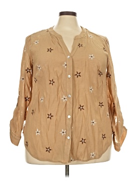 Fig & Flower 3/4 Sleeve Blouse