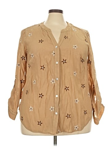 Fig & Flower 3/4 Sleeve Blouse (view 1)