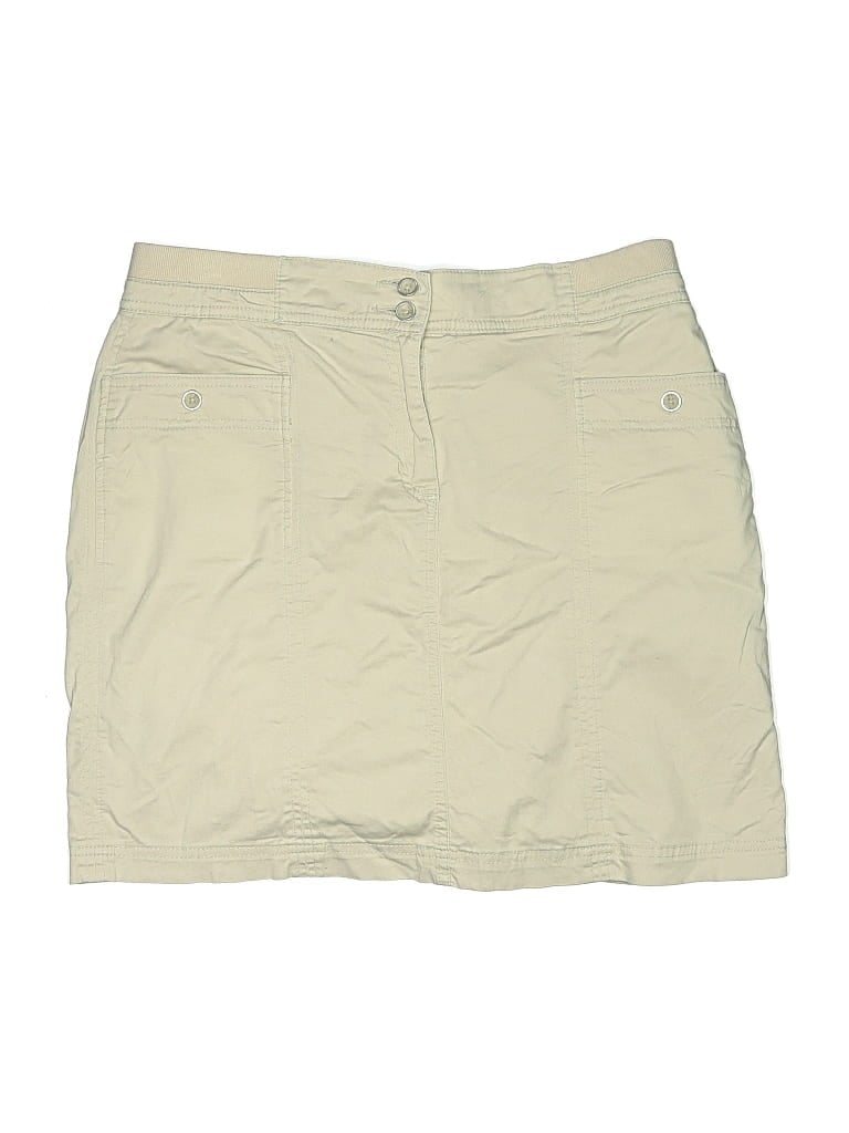 Pre-owned Karen Scott Skort In Tan
