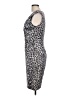 Cache Animal Print Gray Cocktail Dress Size 10 - photo 5