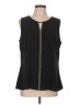 Peck & Peck 100% Polyester Black Sleeveless Blouse Size L - photo 1