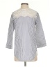 Sandro 100% Baumwolle White 3/4 Sleeve Blouse Size S (estimated) - photo 1