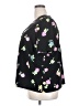ModCloth 100% Polyester Floral Black Short Sleeve Blouse Size 2X - photo 5