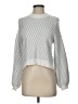 Pepin Checkered-gingham Silver Pullover Sweater Size S - photo 1