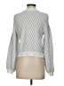 Pepin Checkered-gingham Silver Pullover Sweater Size S - photo 2