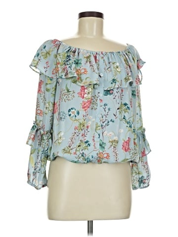 Sanctuary 3/4 Sleeve Blouse (view 1)