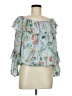Sanctuary 100% Polyester Blue 3/4 Sleeve Blouse Size M - photo 1