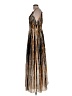 Ronny Kobo Stripes Brown Cocktail Dress Size L - photo 5