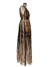 Ronny Kobo Stripes Brown Cocktail Dress Size L - photo 4