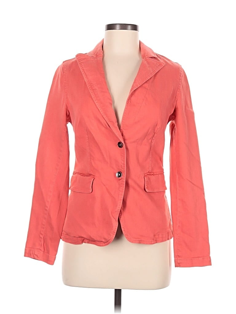 Pre-owned Ecru Blazer Jacket In Orange