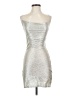 Divided by H&M Metallic Silver Cocktail Dress Size 0 - photo 1