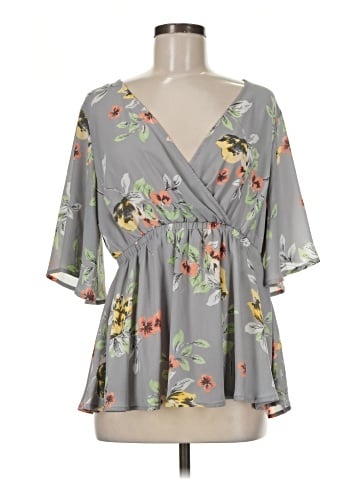 Torrid 3/4 Sleeve Blouse (view 1)