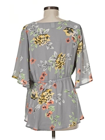 Torrid 3/4 Sleeve Blouse (view 2)
