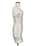 Divided by H&M Metallic Silver Cocktail Dress Size 0 - photo 4