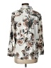 Chico's Floral Ivory 3/4 Sleeve Blouse Size Lg Petite (2) - photo 1