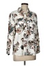 Chico's Floral Ivory 3/4 Sleeve Blouse Size Lg Petite (2) - photo 2
