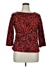 Ruby Rd. Red 3/4 Sleeve Top Size XL - photo 1