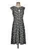 Wisp Print Black Casual Dress Size 4 - photo 1