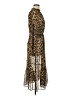 Banana Republic 100% Polyester Animal Print Gold Cocktail Dress Size 6 - photo 4