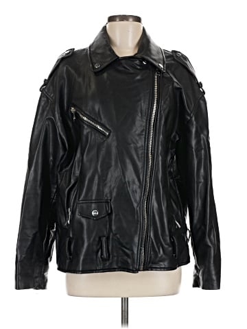 Zara Faux Leather Jacket (view 1)