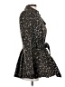 Via Spiga Animal Print Brown Coat Size 2 - photo 4