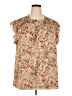 DR2 100% Polyester Brown Sleeveless Blouse Size 3X - photo 1