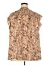 DR2 100% Polyester Brown Sleeveless Blouse Size 3X - photo 2