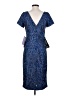JS Collections 100% Nylon Paisley Blue Casual Dress Size 4 - photo 2