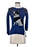 BCBGMAXAZRIA Blue Pullover Sweater Size S - photo 1
