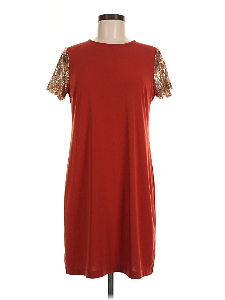 Pre-owned Danny & Nicole Casual Dress In Burgundy