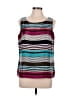 Talbots 100% Polyester Teal Sleeveless Top Size L (petite) - photo 1