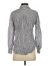 Forever New Stripes Gray Long Sleeve Button-Down Shirt Size 2 - photo 2
