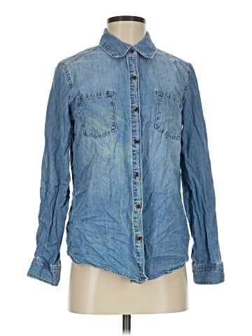 Natural Reflections Long Sleeve Button-Down Shirt (view 1)