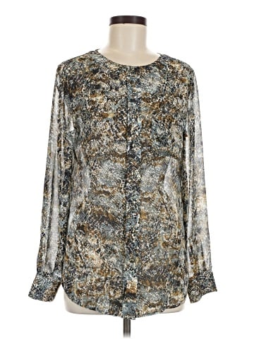 Ann Taylor Long Sleeve Blouse (view 1)