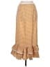 Keepsake 100% Polyester Checkered-gingham Orange Casual Skirt Size L - photo 2
