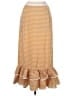 Keepsake 100% Polyester Checkered-gingham Orange Casual Skirt Size L - photo 1