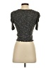 Almost Famous Gray Short Sleeve Top Size S - photo 2