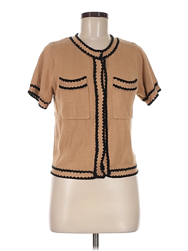 Pre-owned Central Park West Cardigan Sweater In Tan