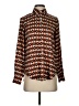 Elie Tahari 100% Polyester Print Brown Long Sleeve Blouse Size XS - photo 1